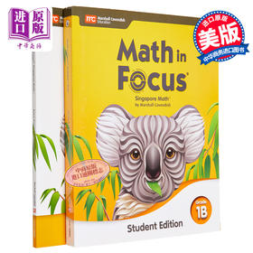 【中商原版】Math in Focus Grade 1B 焦点数学 一年级下册套装 学生书+课外练习作业本 英文原版 美国HMH教材小学新加坡数学