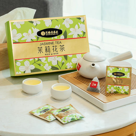 艺福堂经典茉莉花茶大份量100包高端三角袋泡茶包办公餐饮酒店户外企业用茶 商品图2