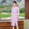 IWY/新款名媛紫色连衣裙女夏季薄款法式西装裙高级感前台医美Q968 商品缩略图2