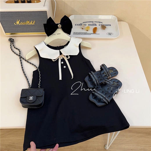 【流行和时尚的结合！韩国童装女童洋气花朵吊带连衣裙】舒适柔软亲肤透气，凉爽不闷热，无束缚，显得更加乖巧可爱萌趣，韩版童装女童连衣裙夏季儿童长裙女宝宝公主裙 商品图2