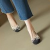 ZHR女鞋休闲小香风浅口单鞋女气质晚晚风温柔鞋软底包头豆豆鞋女 商品缩略图4