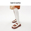 [捡漏价]lost in echo设计师品牌百搭时尚魔术贴圆头厚底增高浅口乐福鞋女 商品缩略图2