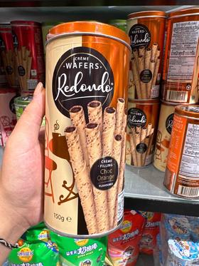 瑞丹多威化卷心酥巧克力香橙味150g