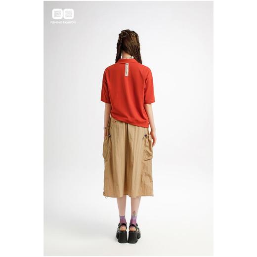 南二楼渔女装2023年夏季落肩翻领T恤FGHB2101 商品图1