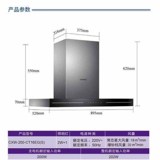 卡萨帝（Casarte）烟机 CXW-200-CT16EG(S) 商品图13