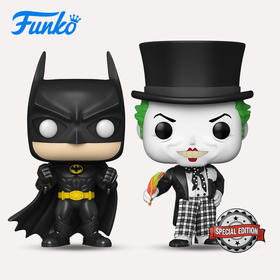 Funko POP! Heroes DC 2PK Batman&Joker 美漫 DC英雄1989蝙蝠侠&小丑限定款双人盒公仔手办摆件 58447