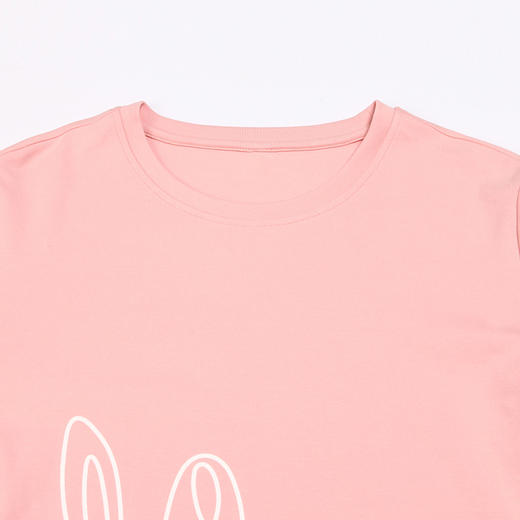 都市丽人生活家居女士睡衣26支CVC单面棉质薄款长袖长裤类家居服套装LH32M7 商品图4