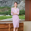 IWY/新款名媛紫色连衣裙女夏季薄款法式西装裙高级感前台医美Q968 商品缩略图0