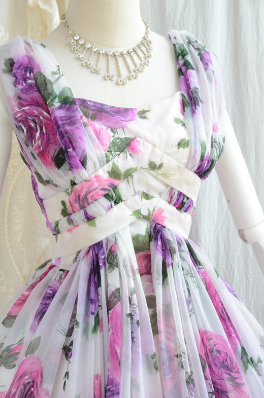 【投稿】喵娘精工@M74《Larose·拉萝丝玫瑰》vintage连衣裙 商品图4
