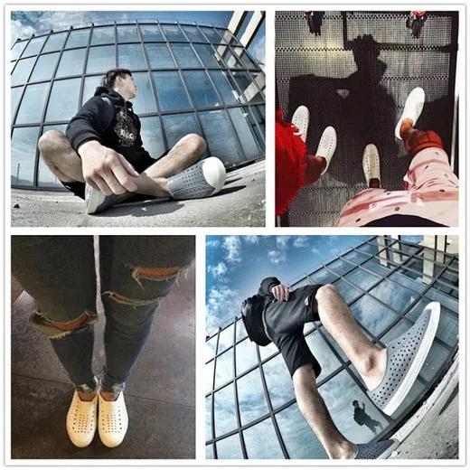 Eason同款 超轻EVA涉水镂空凉鞋男士时尚洞洞鞋 商品图1