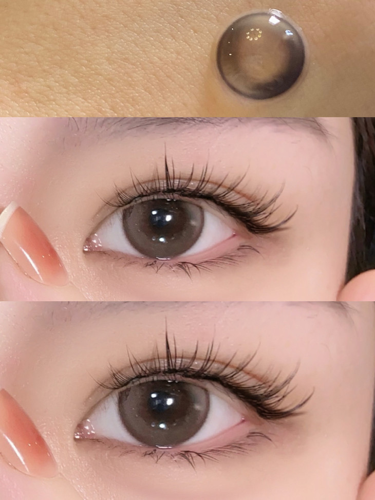 LILIAN美瞳 年抛隐形眼镜 珞咖 14.5mm 1副/2片 左右度数可不同-VVCON美瞳商城7