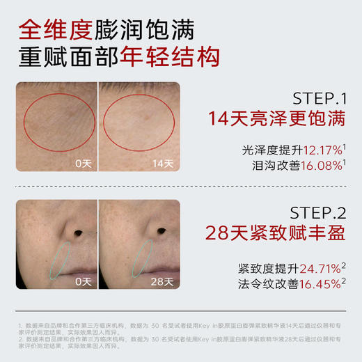KEY iN 胶原蛋白膨弹紧致精华液  1盒装/2盒装 （6支/盒）保湿补水 商品图5