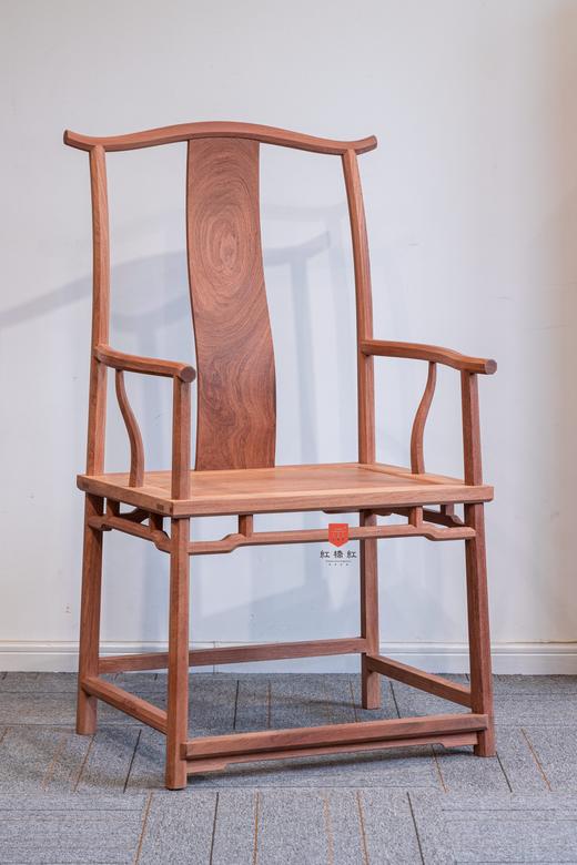 红桥红  家具严选  缅甸花梨（大果紫檀）【经典 四出头八角 官帽椅】 商品图1