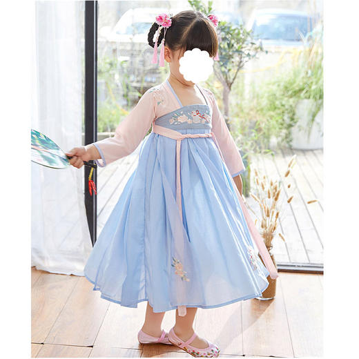 裁缝学苑 TD19女童改良汉服儒裙1:1实物服装纸样剪裁图纸牛皮纸样 商品图5