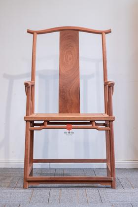 红桥红  家具严选  缅甸花梨（大果紫檀）【经典 四出头八角 官帽椅】