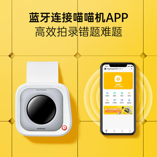 喵喵机P2灰阶款 8.5亿+真题题库 300dpi高清灰阶 2英寸错题整理 商品图3