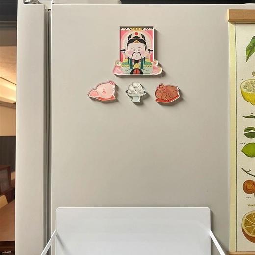 财神爷灶神冰箱贴二次元拜神冰箱贴新时代灶王爷网红磁吸亚克力 商品图4