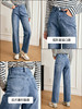OLrain欧芮儿法式浅色牛仔裤女夏季2023新款高腰简约直筒阔腿长裤 商品缩略图1