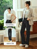 OLrain欧芮儿法式卡其色西装外套女夏季2023新款宽松复古通勤上衣 商品缩略图3