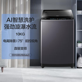 海尔（Haier）波轮洗衣机全自动家用家电 【变频漩瀑洗款】漩瀑洗高洁净 内衣除菌 智慧洗 10公斤EB100B26Mate3