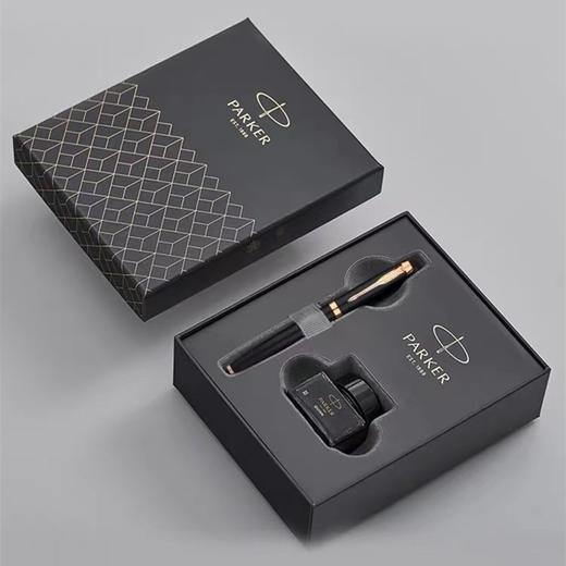 PARKER/派克钢笔礼盒套装IM黑金丽雅金夹墨水笔墨水商务送礼高档男女办公成人签名签字练字 商品图1