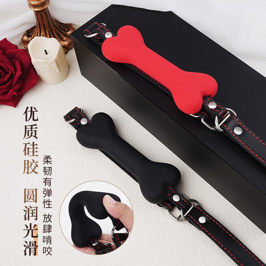 BDSM口球硅胶骨头道具口塞激情口塞口伽玩具情趣成人用品角色扮演 商品图2