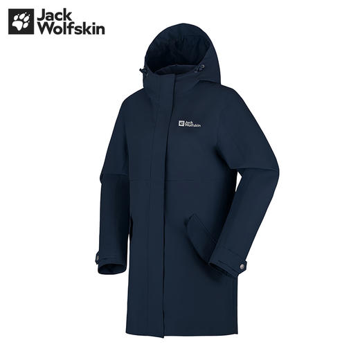 【自营】JackWolfskin/狼爪  防风中长款抓绒户外三合一冲锋衣女士 5322241 商品图2