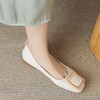 ZHR单鞋女2023年夏季新款平底浅口百搭懒人鞋舒适时尚方扣一脚蹬 商品缩略图3