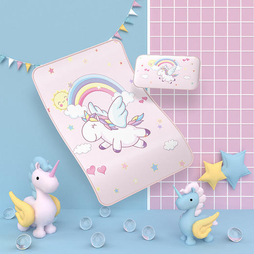 婴儿冰丝凉席透气吸汗夏季宝宝爱出汗冰丝席子儿童凉席床垫婴幼儿 商品图3