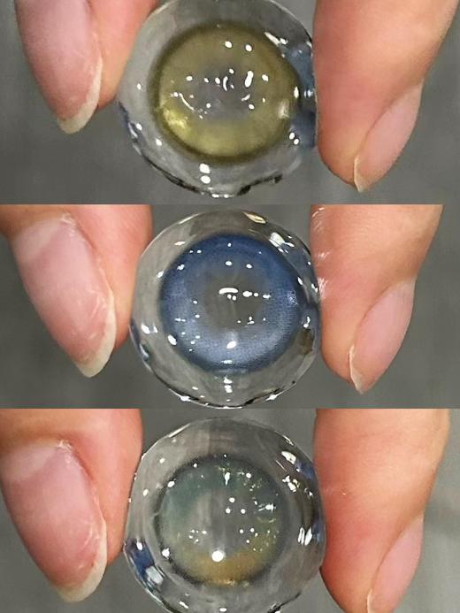 leenscolor 美瞳年抛 碎钻蓝紫/碎钻黑金/碎钻泪光/蓝色烟火/香菜棕绿 直径14.5mm着色13.5mm 商品图14