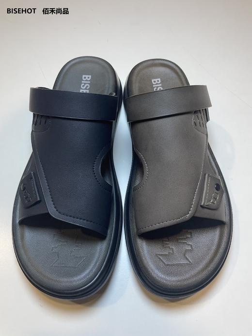 新皮牛皮百搭男士沙滩鞋440B32011 商品图0