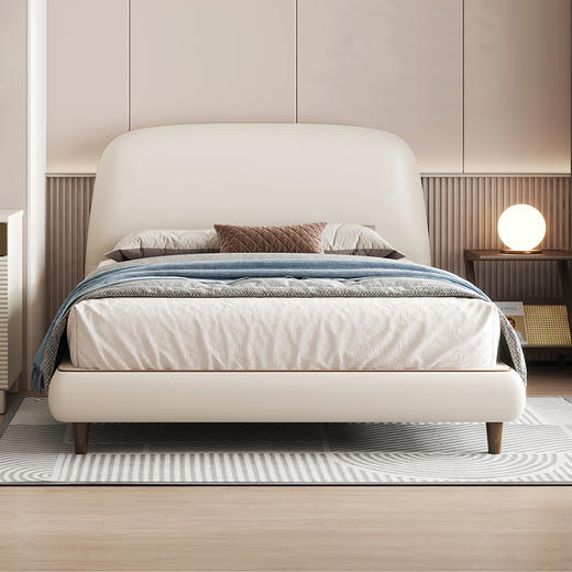 喜梦宝软包床儿童床卧室现代简约全包软包床轻奢现代防污耐磨 商品图0