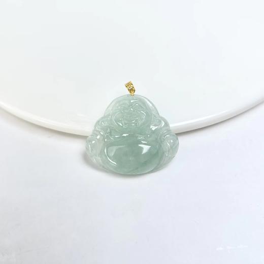 18K翡翠吊坠-回纹扣佛公 商品图0