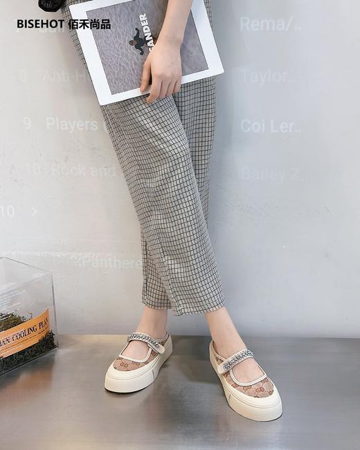 新品网纱女式小香风半拖休闲鞋515B32598 商品图3