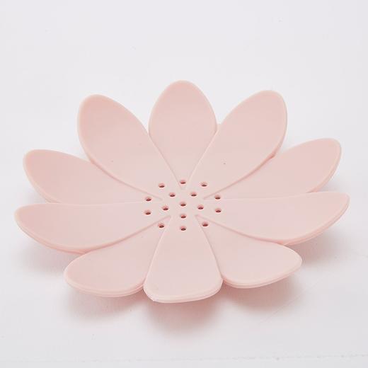 花瓣皂碟 长方形皂碟 粉/灰 商品图0
