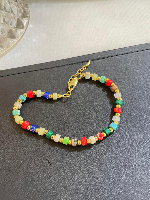 711-4 彩色天然石串珠项链199，手链169 商品图13