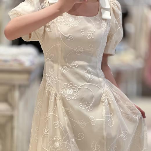 【门店同款】夏季重工刺绣蝴蝶结连衣裙 150627239 商品图1