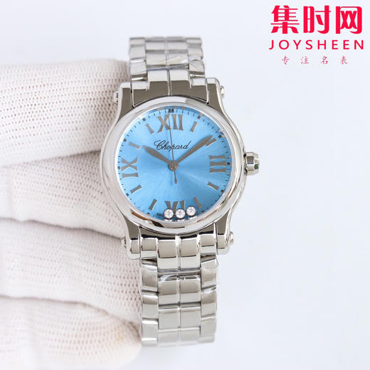 萧邦快乐钻系列新款配色 雾霾蓝实拍 萧邦快乐钻30mm和36mm钢带款女士腕表新上市‼️ 商品图1