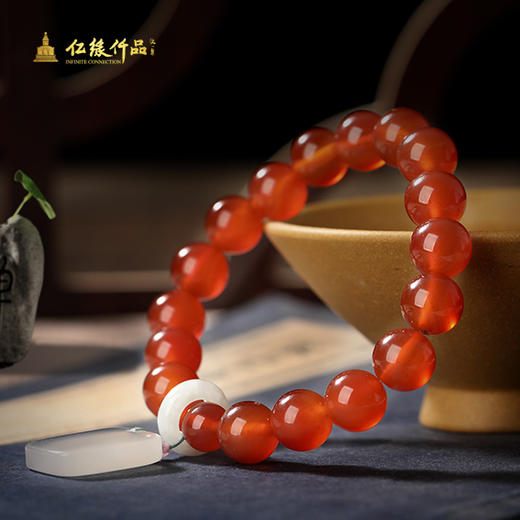 红玛瑙玉髓无事牌 商品图2