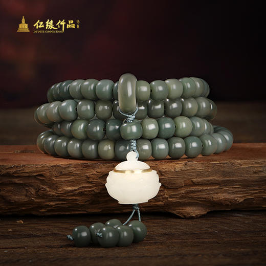 绿菩提根跑环手串 商品图0