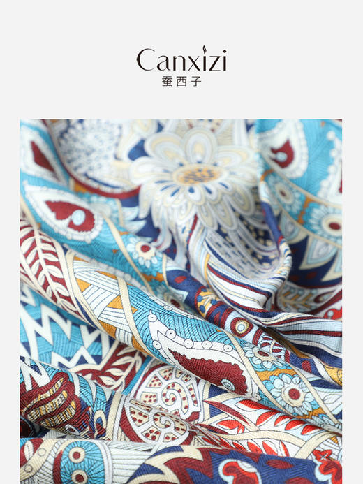 花团锦簇丝巾 商品图3