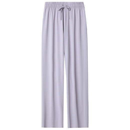 新款休闲裤女，采用冰丝防晒面料，透气舒适。高腰设计穿上显瘦，直筒垂坠，展现优美身姿。夏季薄款，凉爽适宜，搭配简单上身即可美丽出行！ 商品图5