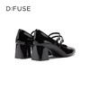 【甜梦少女】Dfuse迪芙斯秋款漆面牛皮方头复古玛丽珍鞋女DF33111212 商品缩略图6