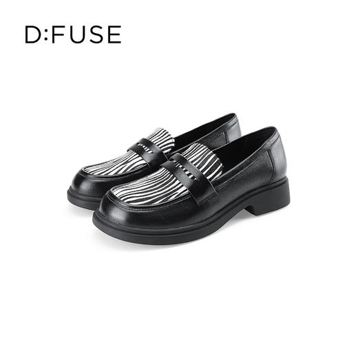 DFuse迪芙斯秋款一脚蹬乐福鞋女时尚通勤皮鞋DF33112015 商品图6