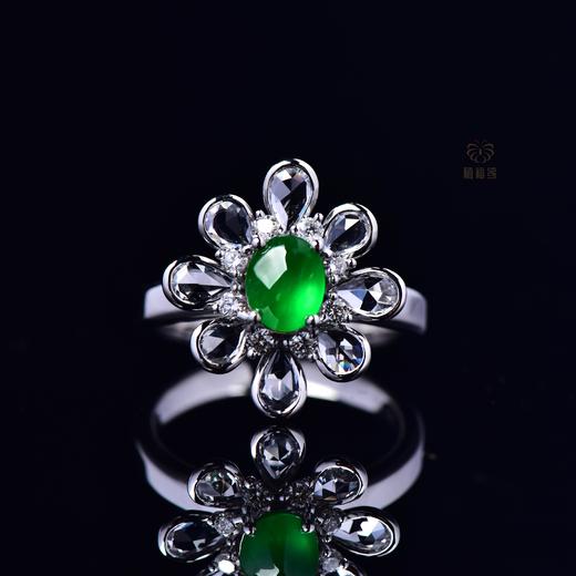 【绽放】满绿翡翠戒指   JZ12305011 商品图2