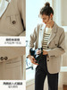 OLrain欧芮儿法式卡其色西装外套女夏季2023新款宽松复古通勤上衣 商品缩略图1