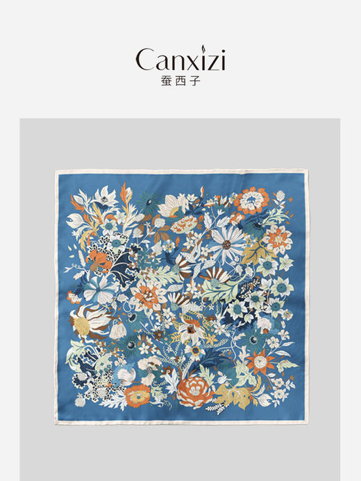 百花争艳丝巾 商品图0