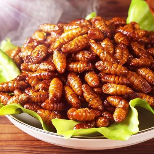 【买5袋送5袋】香酥蚕蛹山东特产即食香辣五香蚕蛹新鲜蚕蛹下酒菜 商品图7