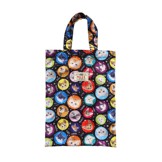 HUJI祤集Ditsy手提袋插画都是猫 商品图0