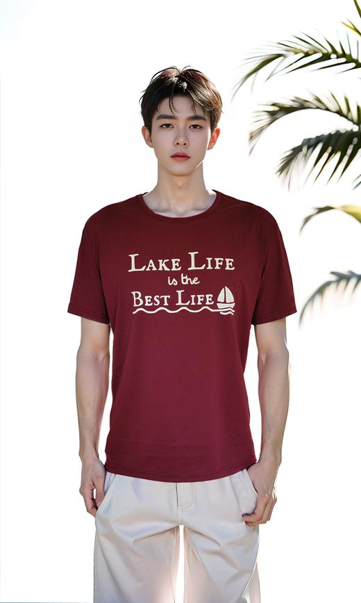 REDLAKE金色池塘T恤衫枣红色（男女同款） 商品图5